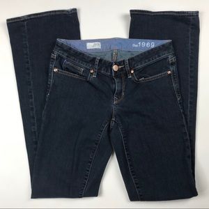 Gap 1969 Curvy Bootcut Jeans Long Dark Wash